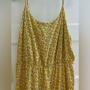 Old Navy Yellow Floral Summer Dress